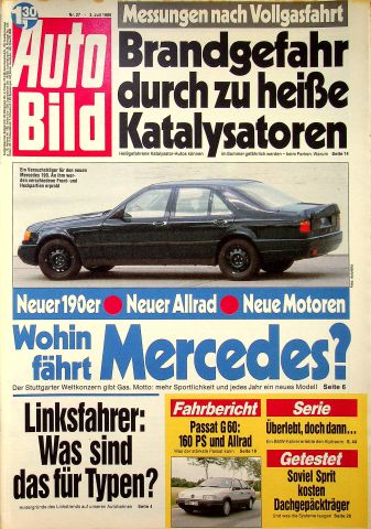 Deckblatt Auto Bild (27/1989)